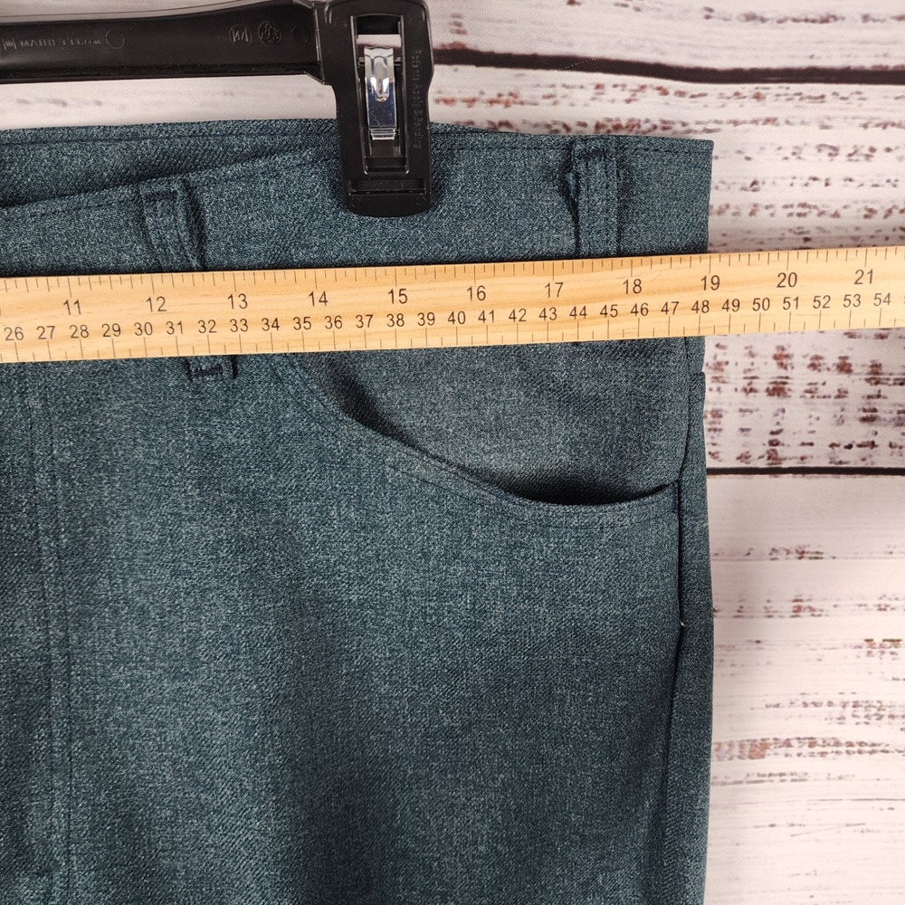 Levis 517 Sta-Prest Pants 40x34 Bootcut Vintage Teal Blue USA‎ Made - Picture 4 of 10